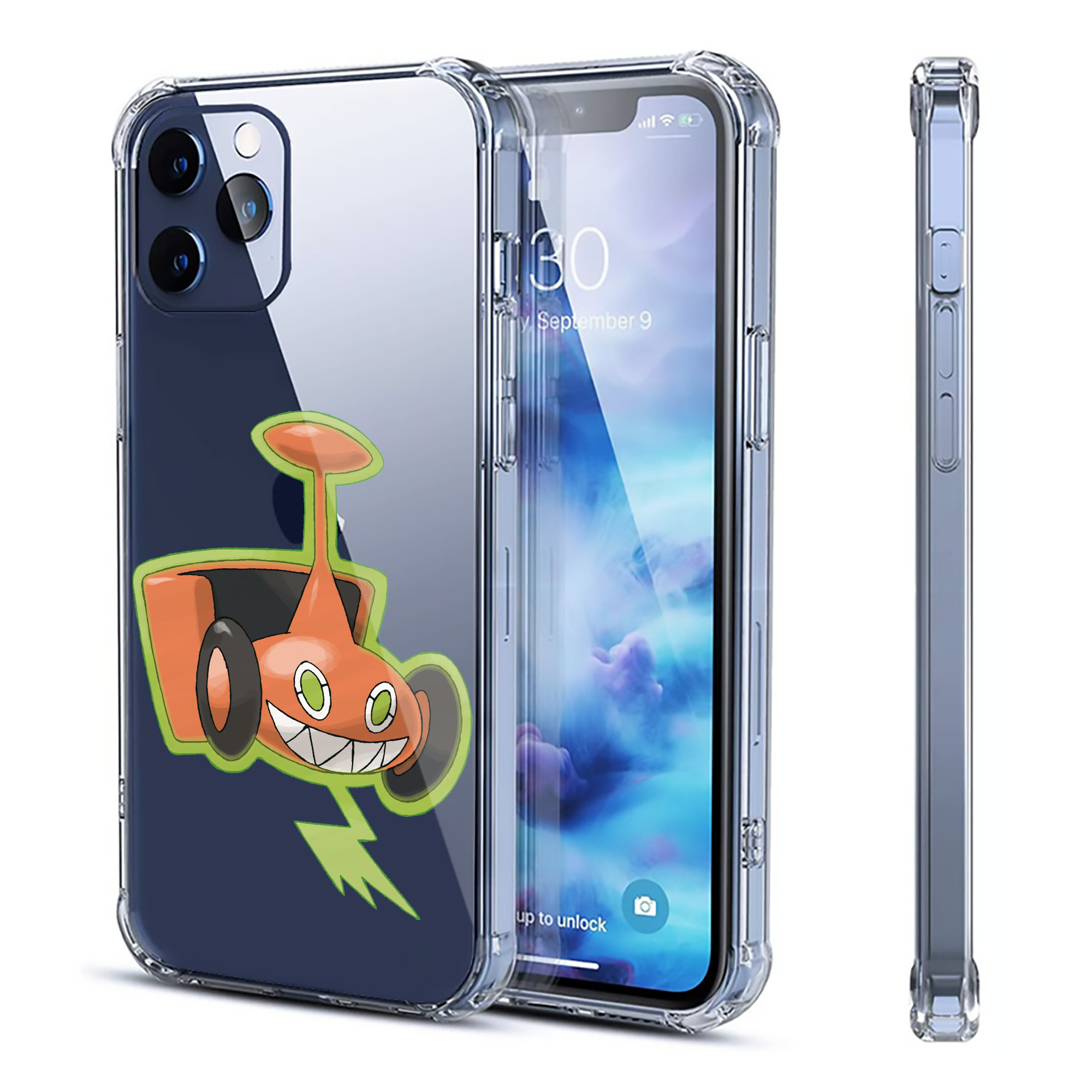 （画像用） ポケットモンスター Pokémon 【iPhone 12シリーズ対応】透明スマホケース（クリアソフトケース）